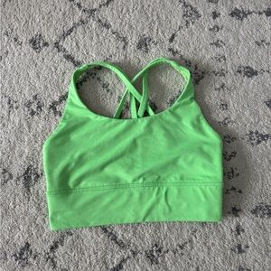 Lululemon Energy Longline Sport Top Strappy Bra *Iridescent Logo
